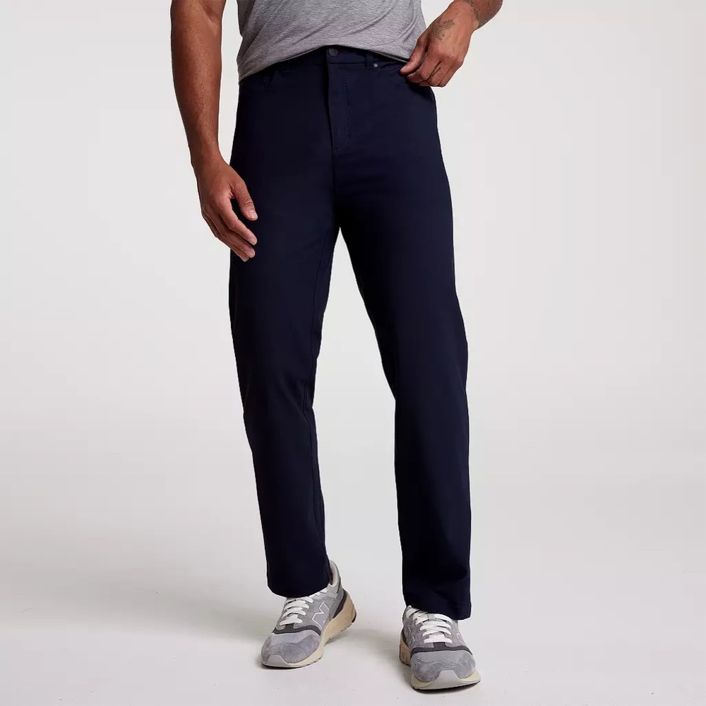 Men’s Limitless Performance Athletic Fit 5 Pocket Pant (Navy Blue)